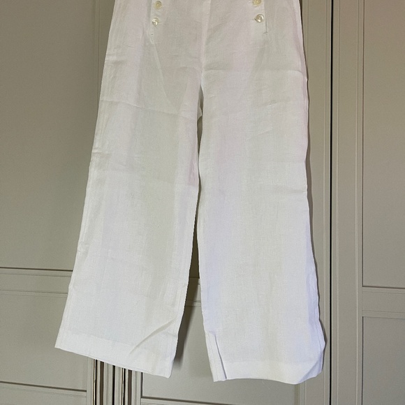 White Linen Pants Size 30 - Picture 7 of 7
